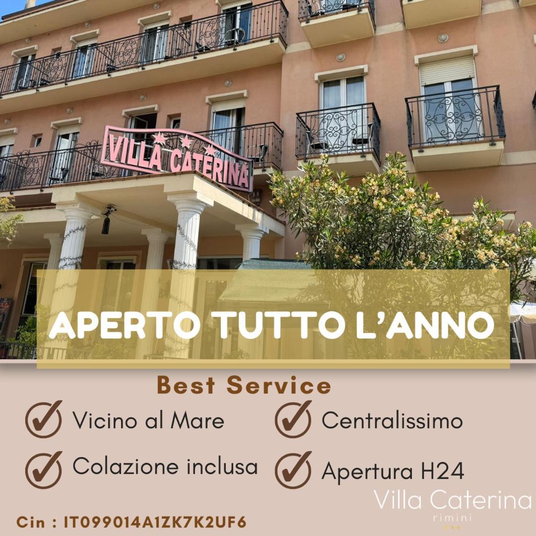 Hotel Villa Caterina Римини Экстерьер фото